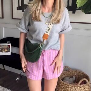 Universal Thread Pink and Tan Striped Shorts